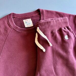 Champion x Todd Snyder Sweater Jogger Set | Sz M | Maroon | Athletic Sweatpants
